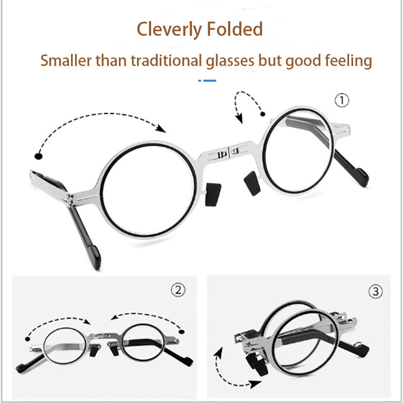 Anti-Blue Lens Stainless Steel Presbyopic Glasses