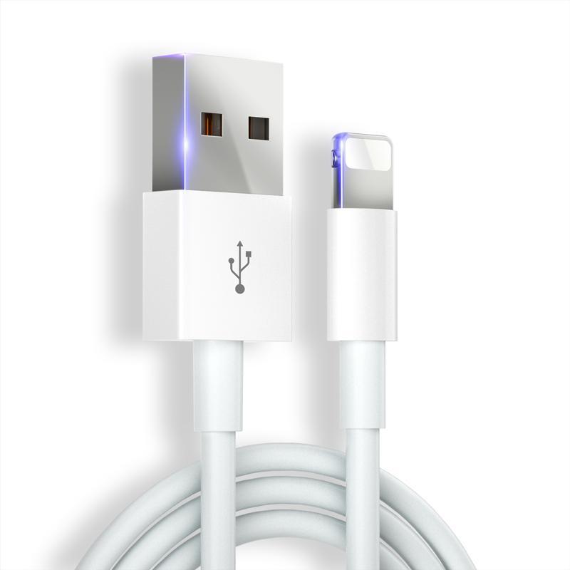 White TPE Apple Charging Cable