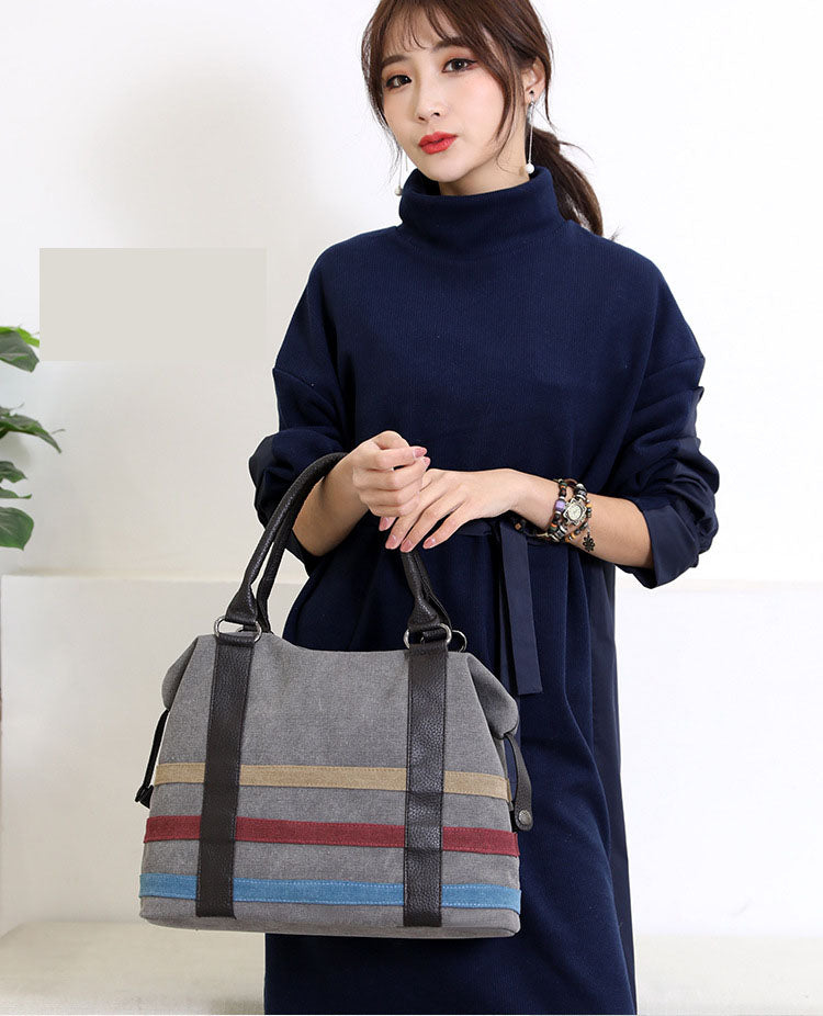 New Bags for women canvas bag casual luxury handbags women bags designer Boston Bags Ladies Weekend Handbags Large Shopping