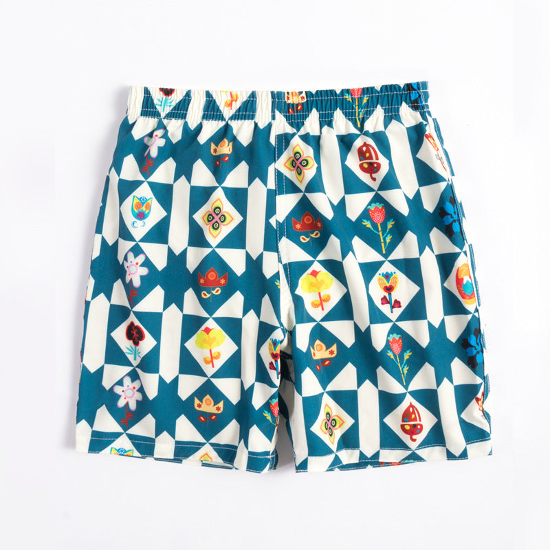 Children's beach shorts boxer swimming trunks