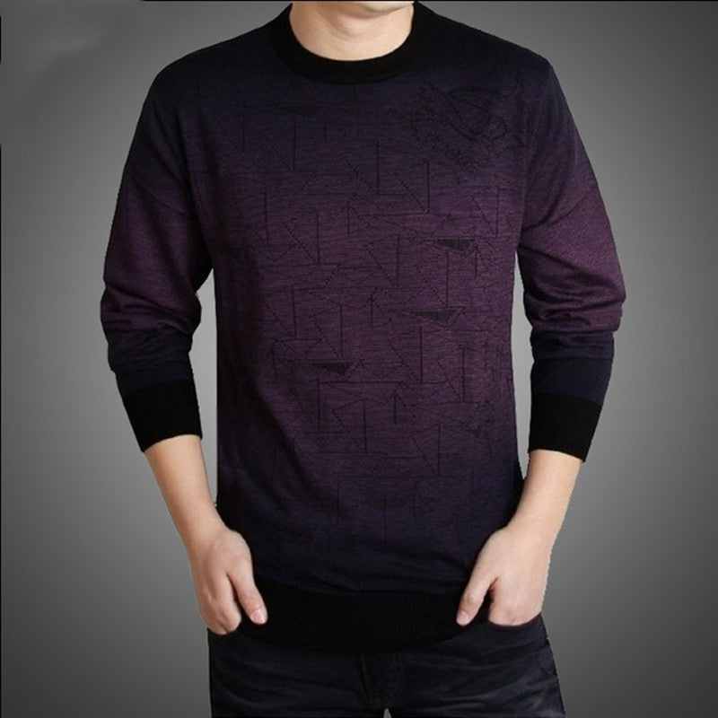Long sleeve t-shirt middle-aged men