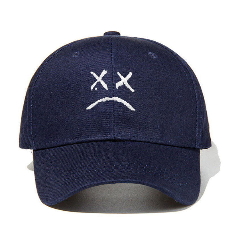 Sad Boy Embroidered Baseball Cap