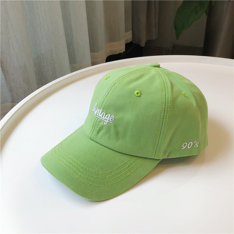 Casual Letter Embroidery Cap