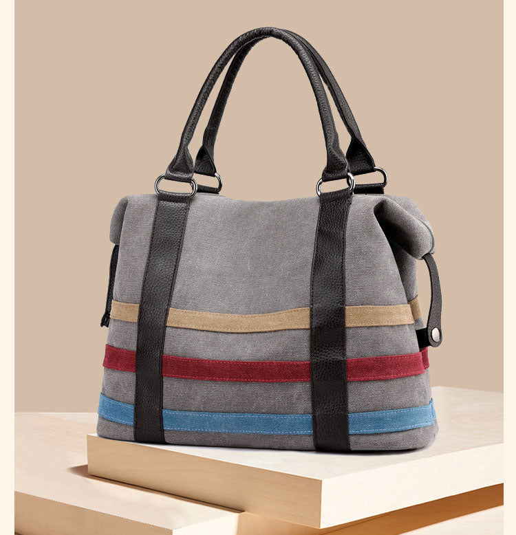 New Bags for women canvas bag casual luxury handbags women bags designer Boston Bags Ladies Weekend Handbags Large Shopping