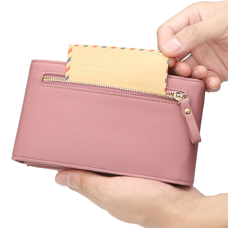 Women's wallets solid color wallets