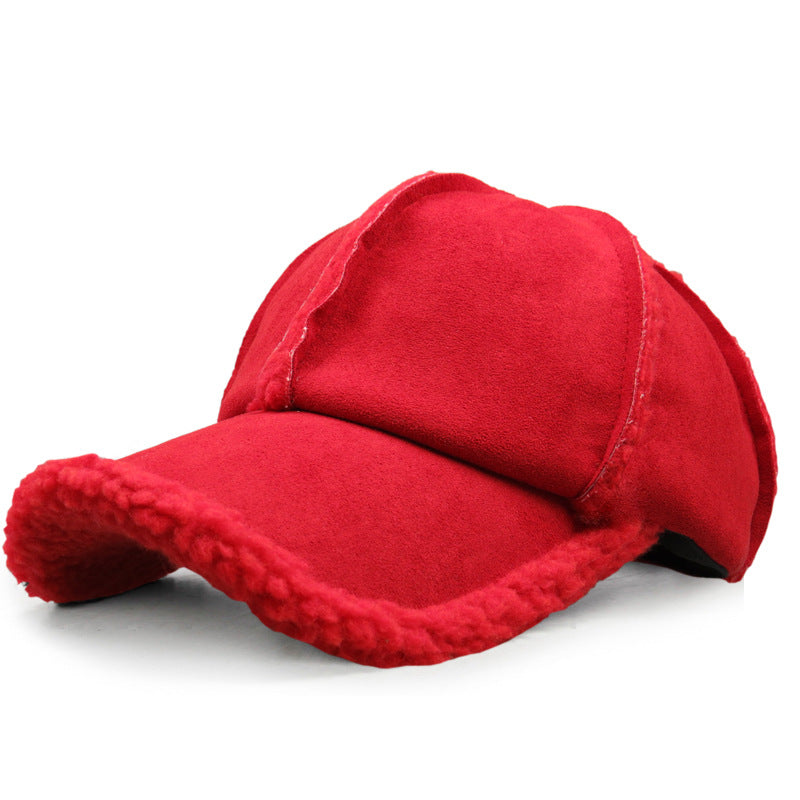 Suede parent-child baseball cap