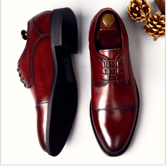 Men's business leather dress shoes, youth shoes, men