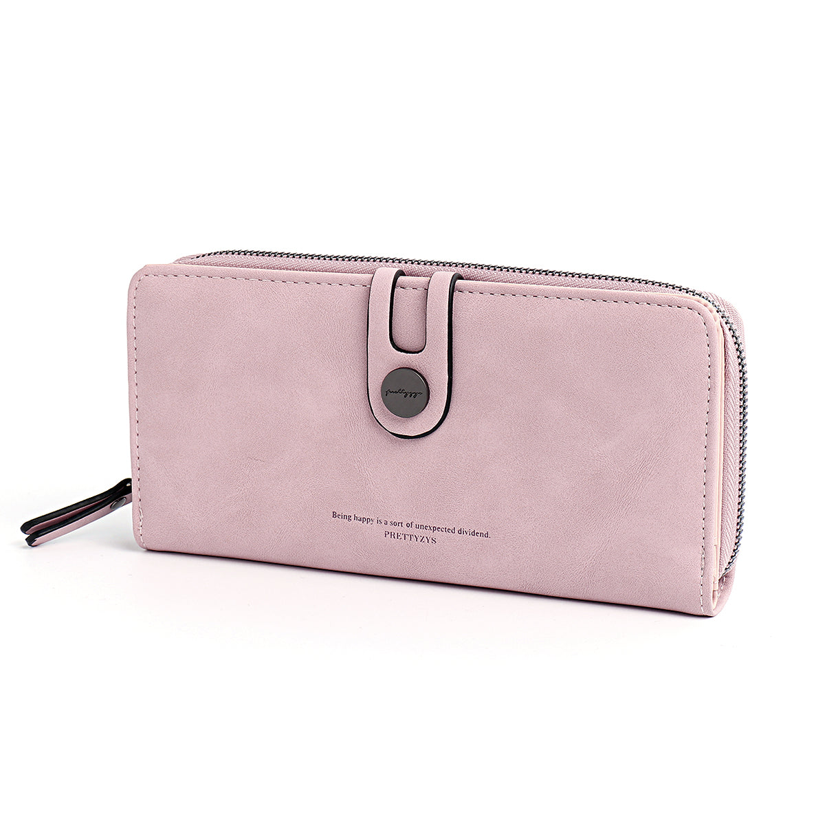 Women RFID Blocking Buckle Wallet Zip Around Phone Clutch Large Purse