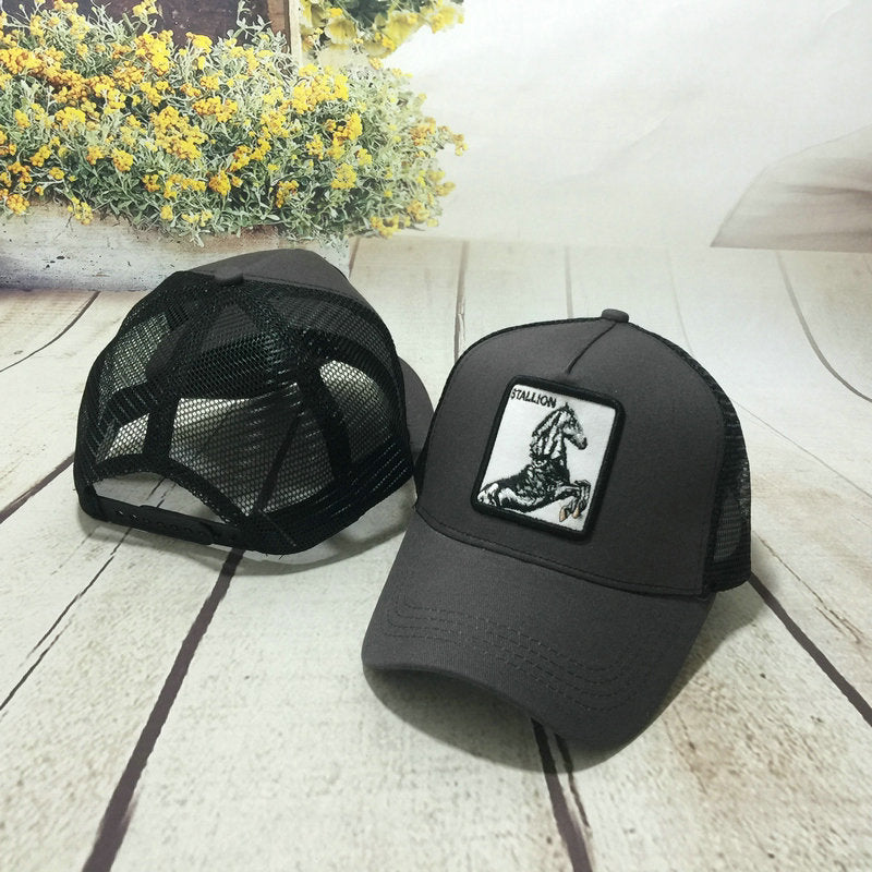 Animal embroidery baseball cap men and women summer