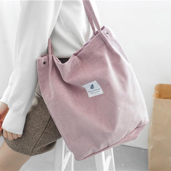 Women's Shopping Bag Large Ladies Canvas Shoulder Bags Tote Shopper Eco Reusable Bag Cotton Cloth Handbag For Women