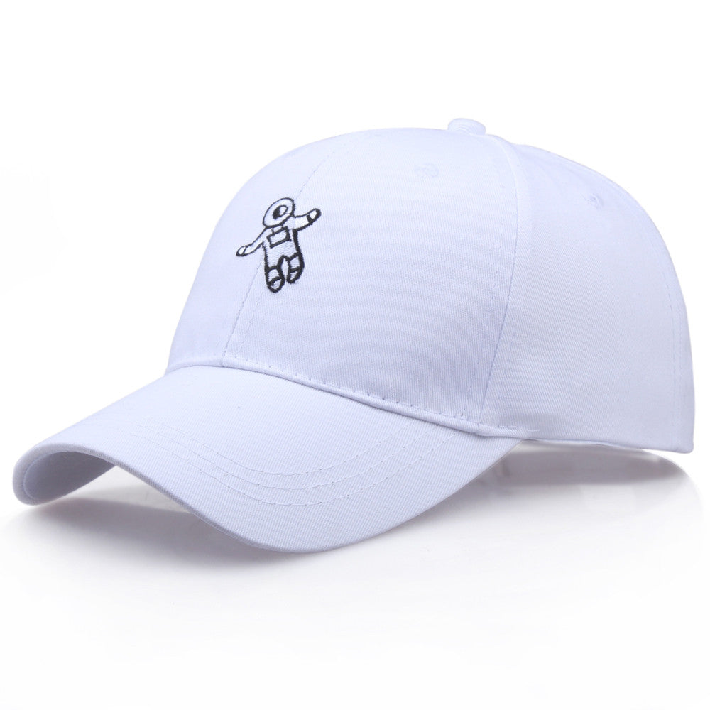 Solid color embroidery astronaut baseball cap