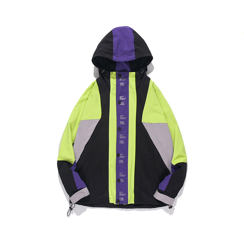 City Fanpin Spring 2021 New Men''s Hat and Colour Jacket Loose Jacket Men''s Social Jacket