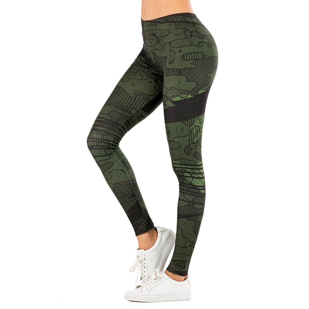 Printed yoga pants outdoor sports leggings