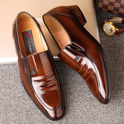 Micro REEHEMES patent leather shoes leather men's shoes British business dress men's shoes