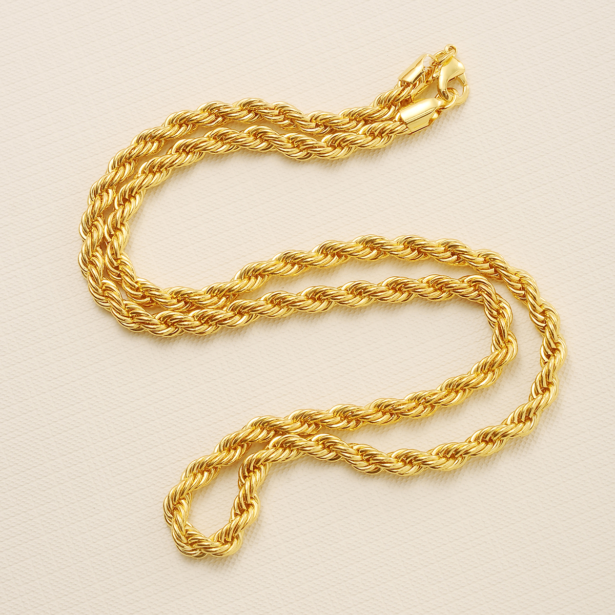 Cool gold twist necklace for men