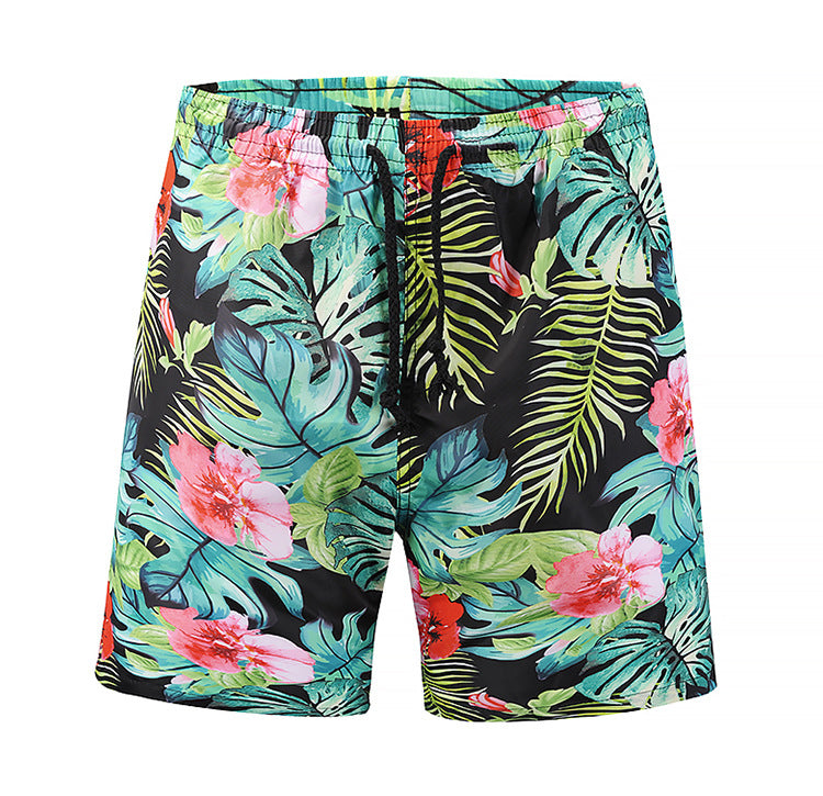 New European code swimming trunks creative pineapple printed beach pants