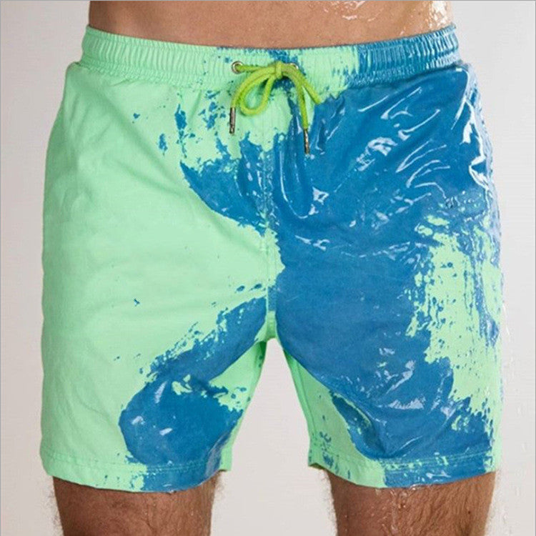 Discoloration Swimming Beach Shorts When Exposed To Water