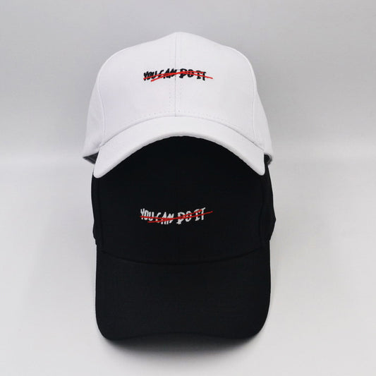 English Embroidery You Can Do It Baseball Cap