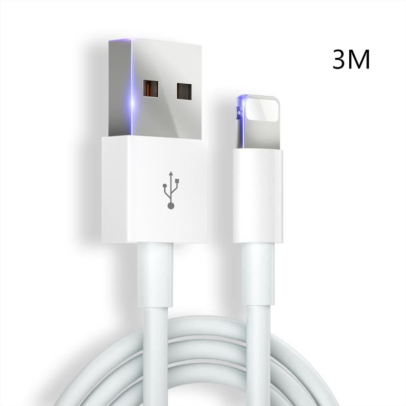 White TPE Apple Charging Cable