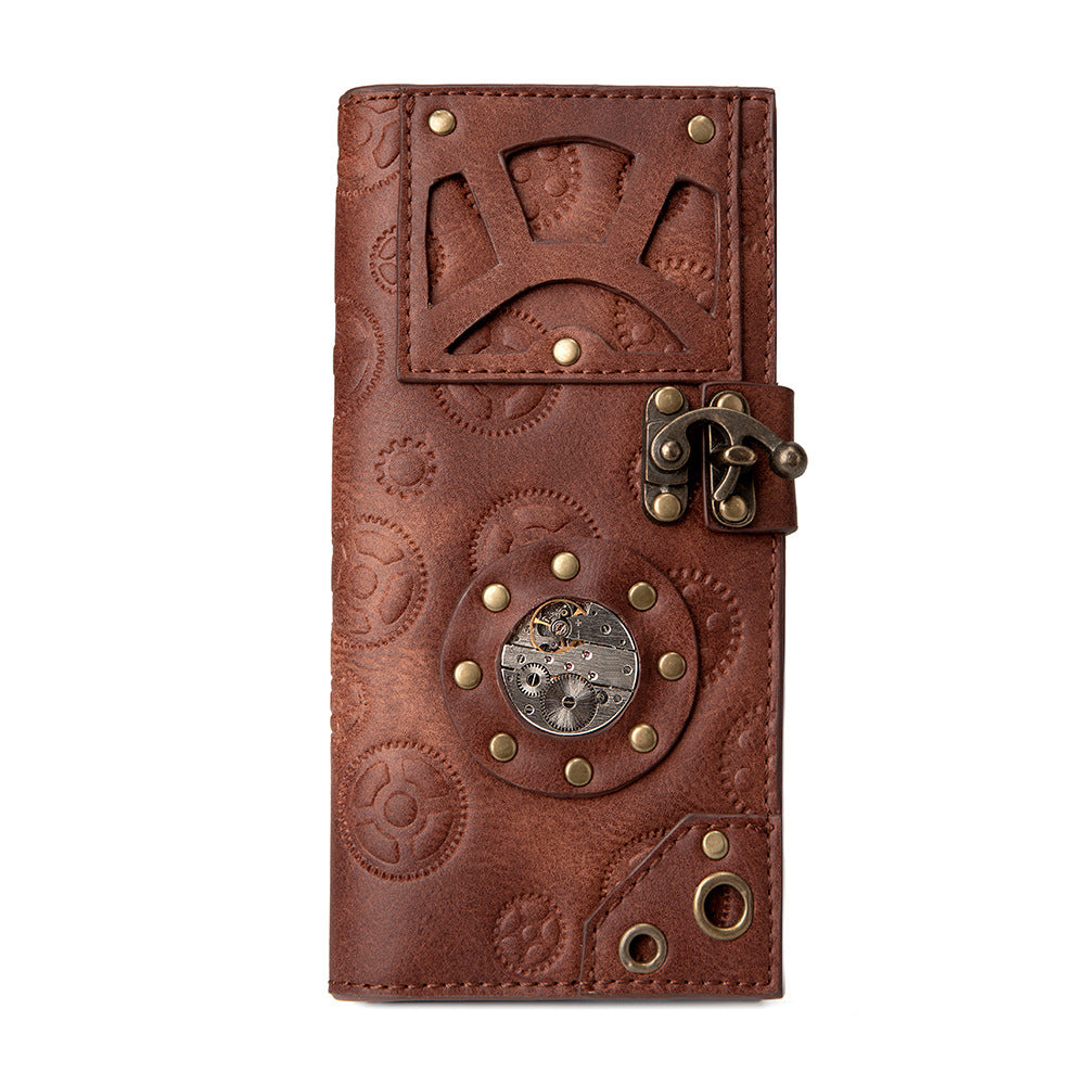 Steampunk ladies long wallet