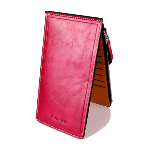 Slim wallet with zipper wallet