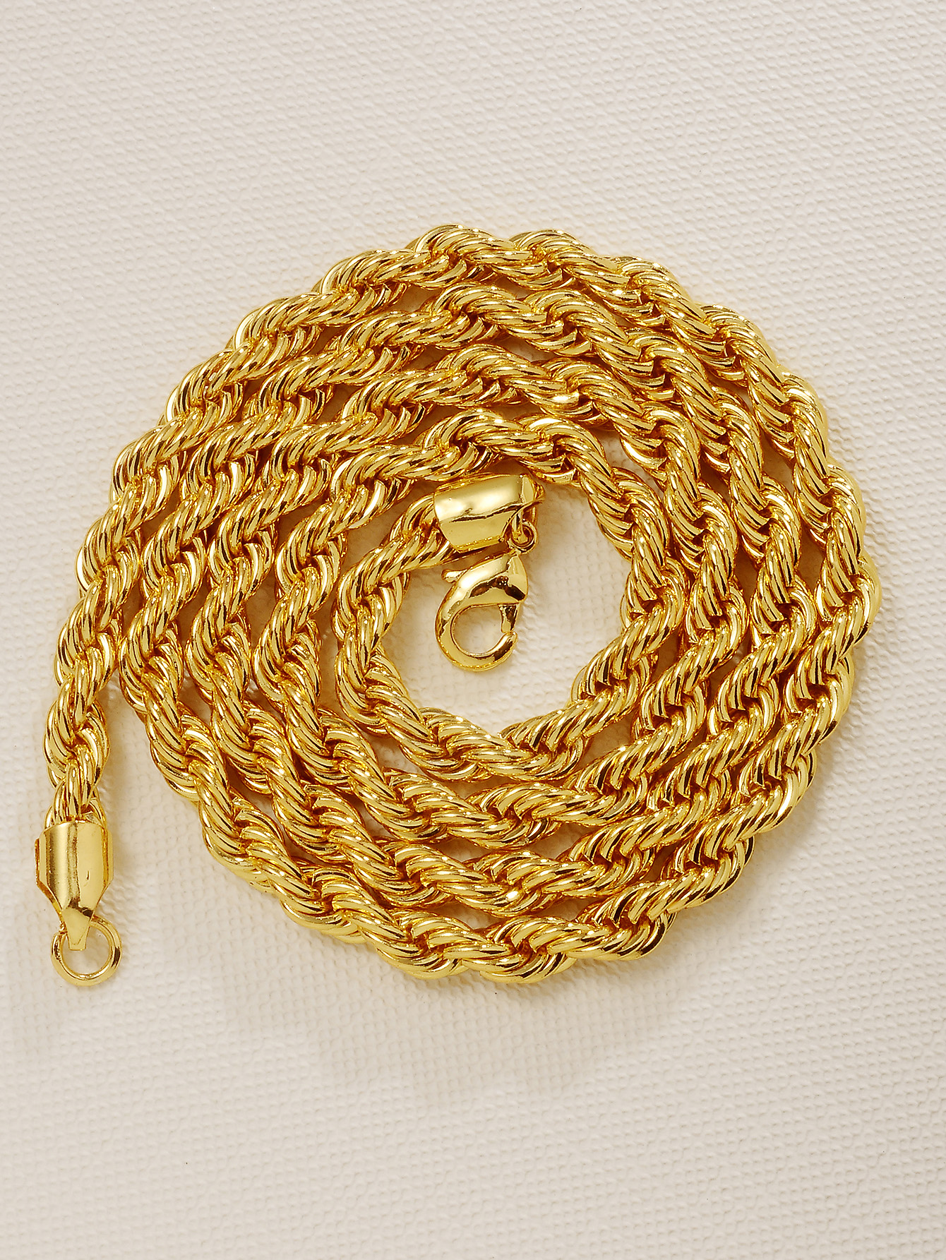 Cool gold twist necklace for men