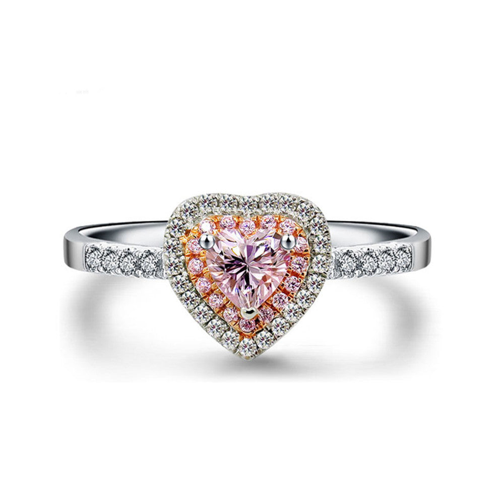 Love Full Diamond Zircon Ring Women