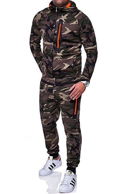 Camouflage jacket hooded men