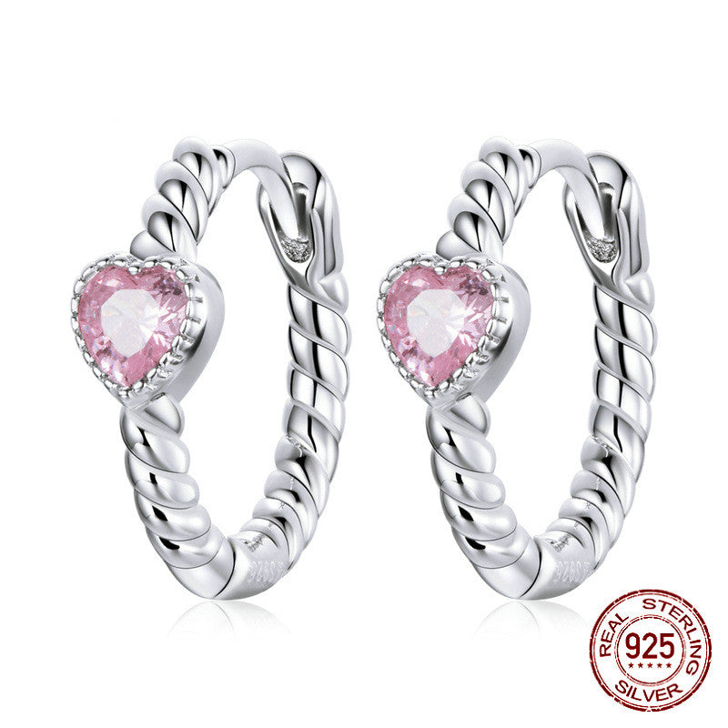 Platinum-plated  Love Earrings Women