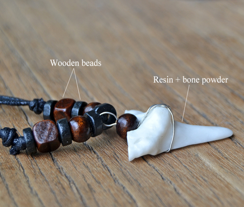 Men and Women Necklaces Imitation Shark Tooth Pendant