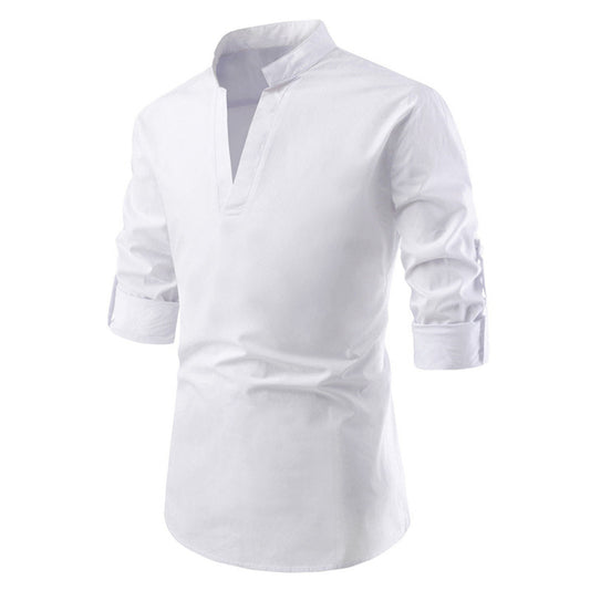 Men's Shirt Slim Long Sleeve Dress Shirt