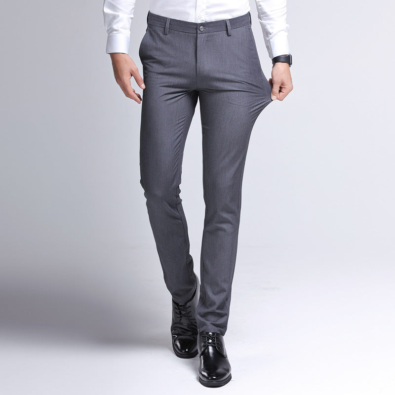 Casual pants stretch youth suit pants