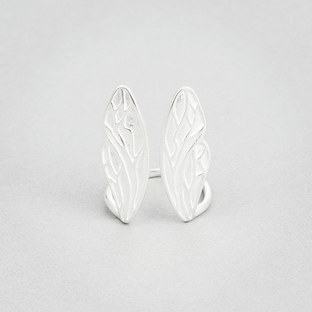 Dragonfly Wings Ring 100  Sterling 925 Silver Jewelry Vintage Adjustable Rings For Women Gift