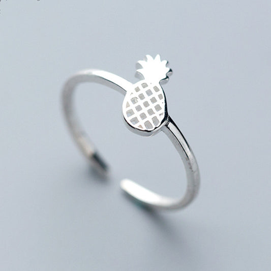 Simple Forest Sweet Pineapple Ring Women