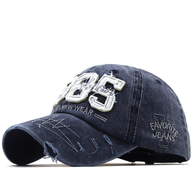 2021 New Spring And Autumn Outdoor Cap Washed Baseball Cap