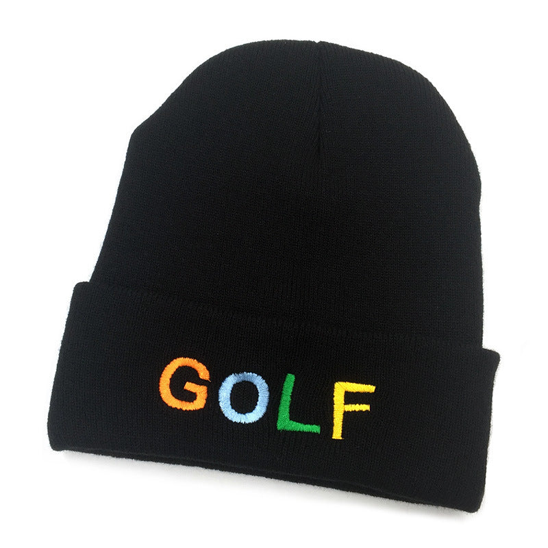 New Knitted Hat Letter Embroidery Outdoor Ski Hats For Men And Women