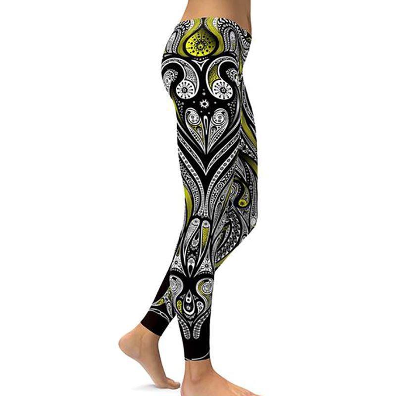 Digital print leggings Fashion leg stretch tight leggings