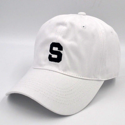 Three Bar Baseball Cap Men's Soft Top Casual