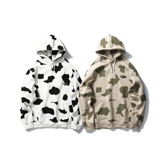 Cow print hoodie