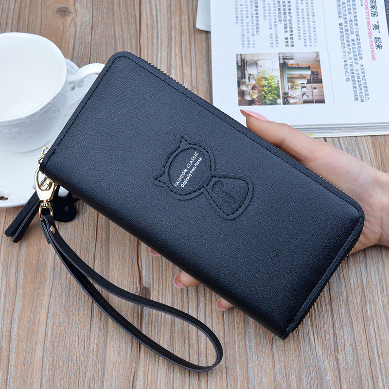 Female Zipper Tassel Fashion Wallet Large Capacity Wallet Mobile Phone Bag