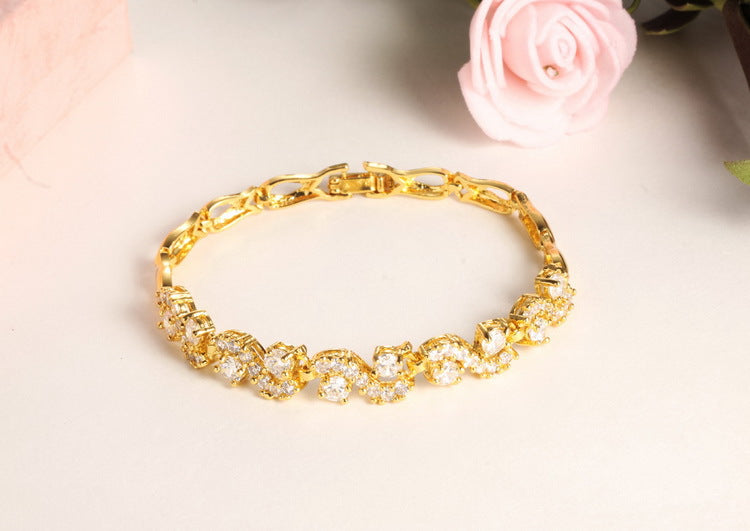 Gold-plated bracelet for women