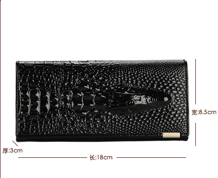 pattern wallet ladies wallet long zipper pattern leather wallet bag large capacity clutch