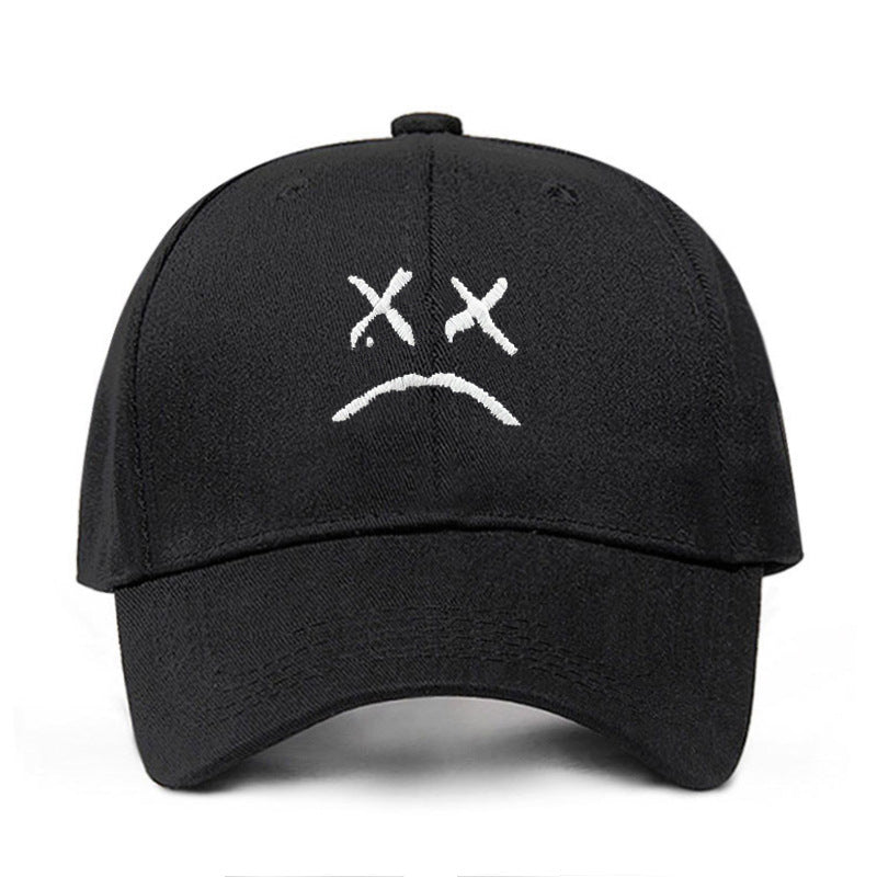 Sad Boy Embroidered Baseball Cap