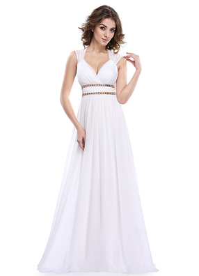 Formal Long Elegant V-Neck dress