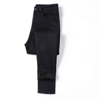 Women's winter thick skinny cropped jeans