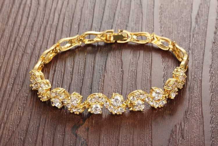 Gold-plated bracelet for women