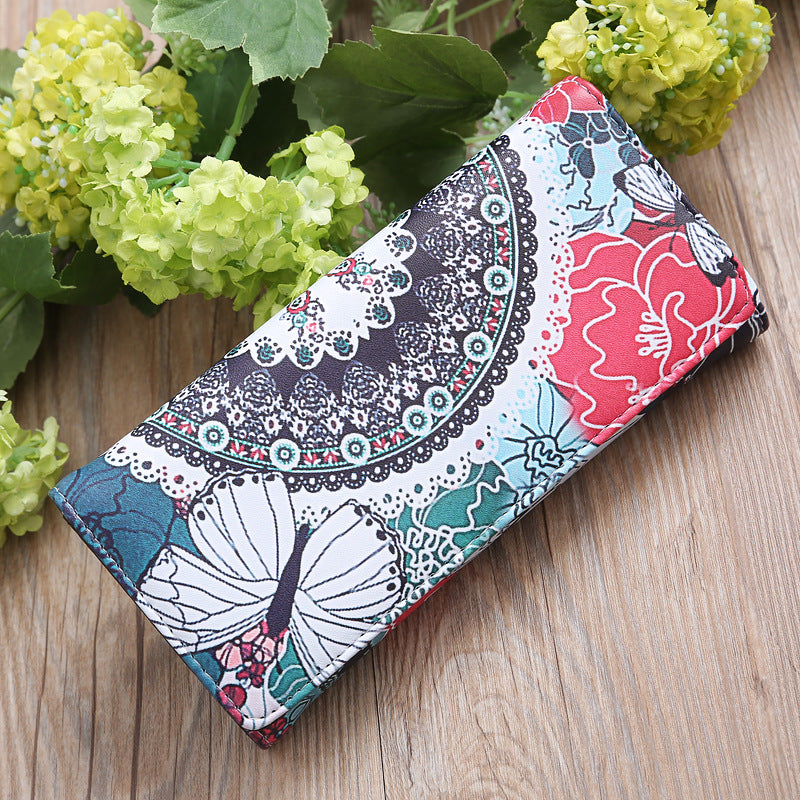 Fashion ladies printed wallet