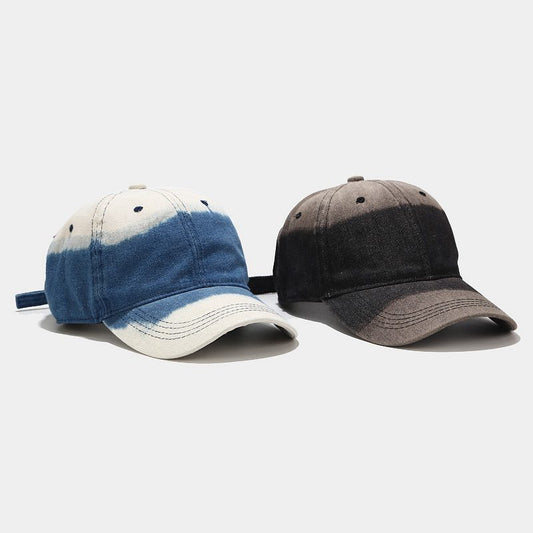 Washed Denim Stitching Baseball Cap For Men And Women Outdoor Sun Protection