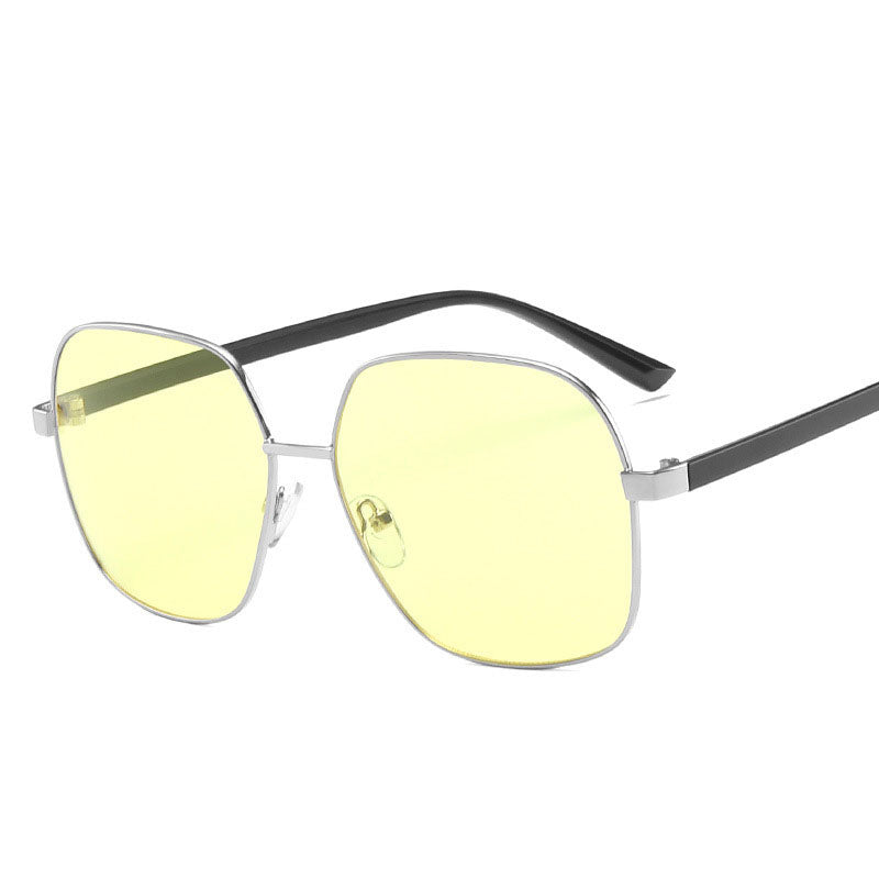 Fashion polygon sunglasses men street shot sunglasses