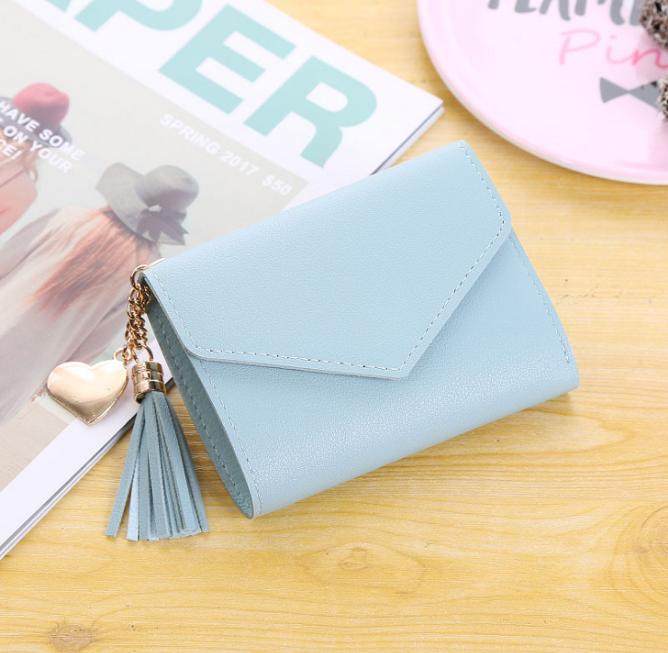 Tassel pendant love wallet